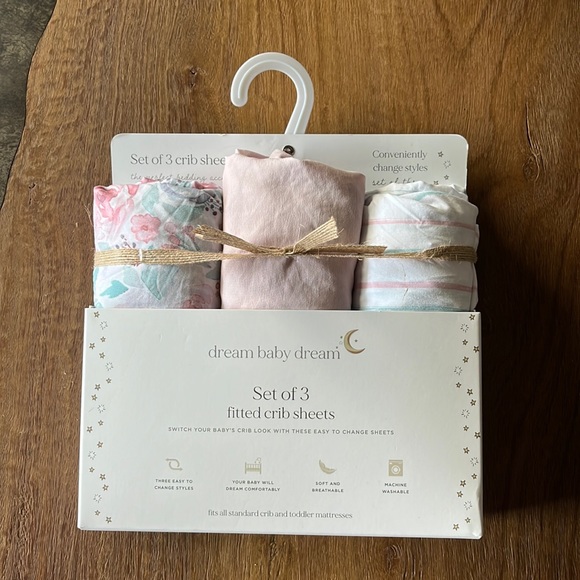 Set of 3 Crib Sheets - Picture 1 of 4